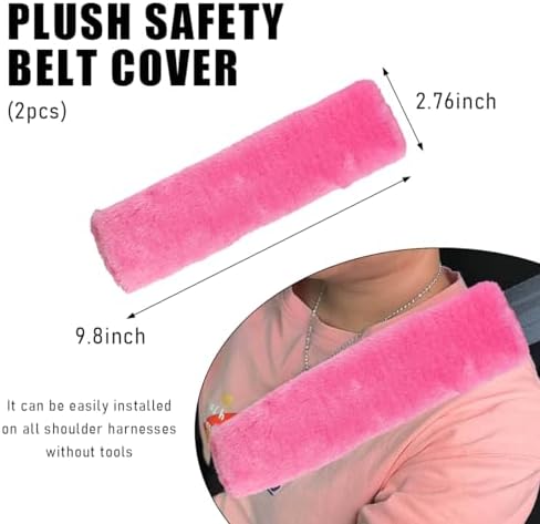 Yourkar 2 PCS Car Seat Belt Cover, Soft Auto Seatbelt Protector - Image 2