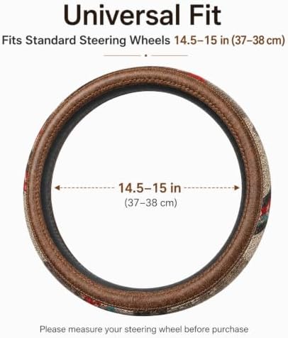 Universal 15inch Ethnic Style Baja Blanket Steering Wheel Cover - Image 3