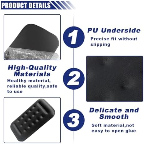 KITUREK Arm Rest Elbow Pads for Car, Car Elbow Memory Foam Rest Pads, Removable - Image 3