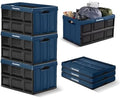 CleverMade Collapsible Storage Bins, 62L 3 Pack, 100 lb Stackable by CleverMade