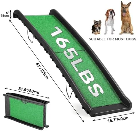 Dog Ramp for Car & SUV with Poly Grass Non-Slip Surface – Lightweight & - Image 4
