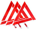 8MILELAKE 3 Pack Vehicle Safety Triangles Warning Reflector Highly Emergency by 8MILELAKE
