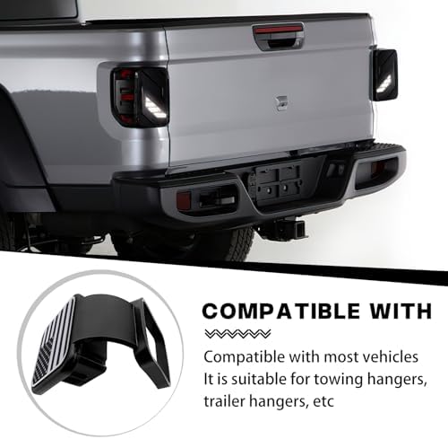 Trailer Hook Dust-Proof Plug, 1.9 Inch Hitch Cover Trailer Hitch Cover - Image 4