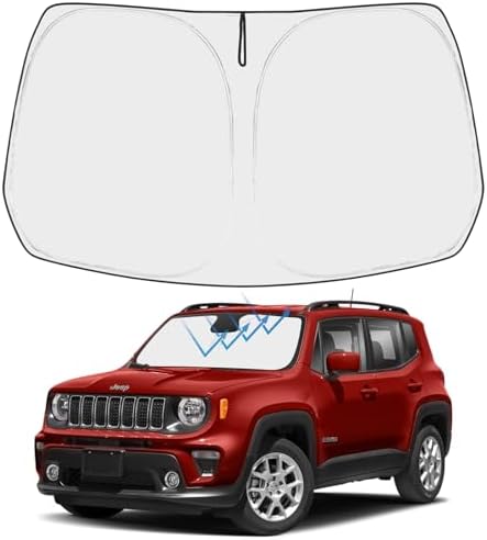 Proadsy Custom Fit 2017-2025 Jeep Compass Windshield Sun Shade, Blocks Heat by Proadsy