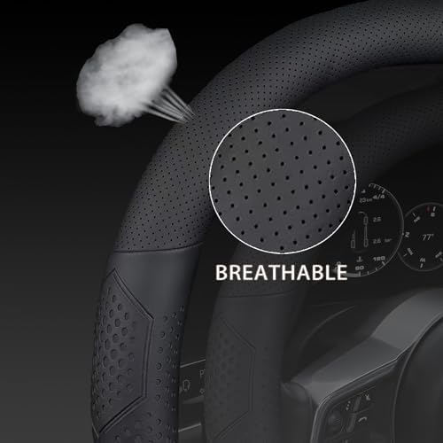 Yangday Leather Steering Wheel Cover - Image 3