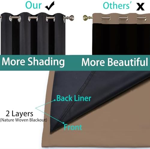 Yakamok Khaki Blackout Curtains 84 Inches Long - Image 6