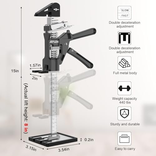 Labor Saving Arm Jack 2 Pack, Load-Bearing 440 lb Multi-Function Height - Image 4