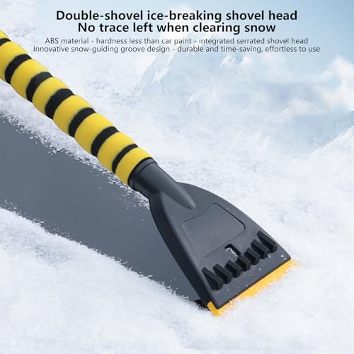 3. Heavy-Duty Ice Scraper Tool Featuring Rotatable Dense Bristles & Detachable - Image 5