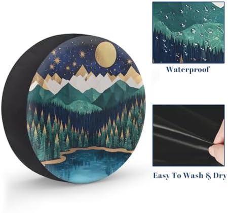 Forest Spare Tire Cover Waterproof Dust-Proof Spare Wheel Covers - Image 4