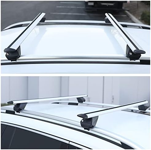 J2 Engineering J2-RR-120-WH Pair of 49" Aluminum Roof Rack Cross Bars Cargo - Image 4