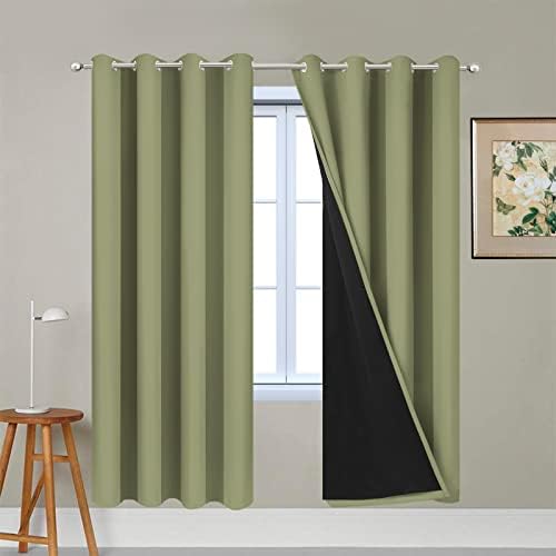 Yakamok Sage Blackout Curtains 72 Inches Long by Yakamok