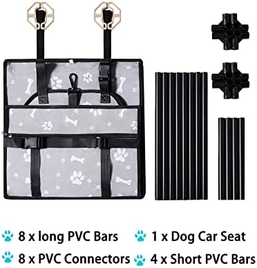 GENORTH Dog Car Seats for Small and Medium Dogs, Portable Puppy/Pet Car Booster - Image 2