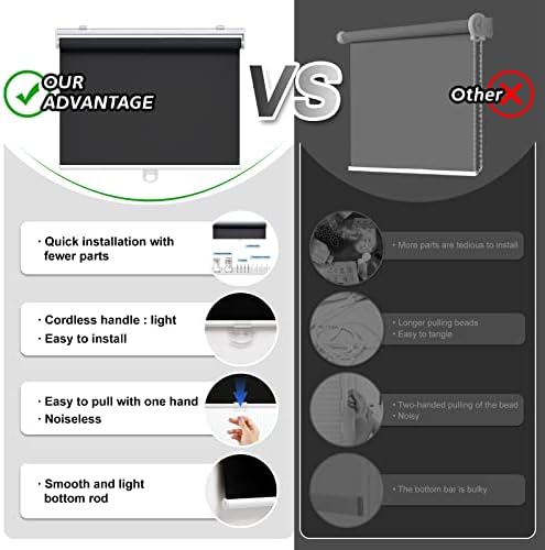AOSKY Blackout Cordless Roller Shade - Image 3