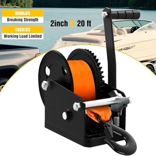 Nilight Boat Trailer Winch Strap 2" x 20' - Image 5