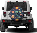 Alien Planet Stars UFO Spare Tire Cover by Foruidea
