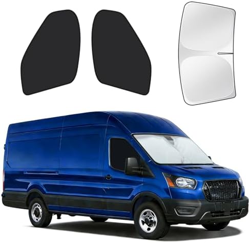 for Ford Transit 2015-2026 Windshield & Front Side Window Sun Shade by MakeLifeBetter