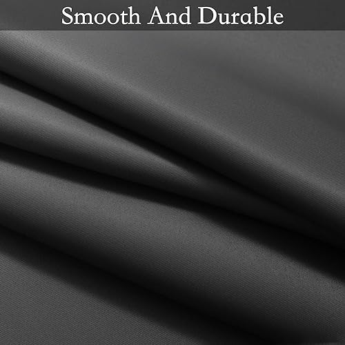 SimpleHome Ombre Black to Grey White Curtains - Image 6