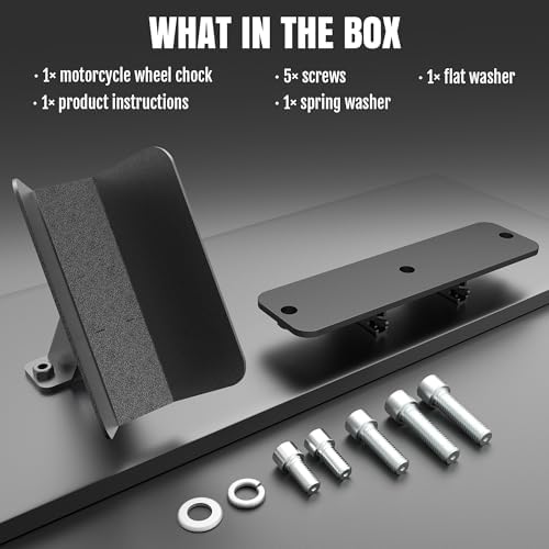 E-Track Motorcycle Wheel Chock Fits Floor or Wall E-Track 1pcs - Image 7