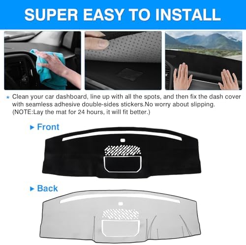 Autorder Dashboard Cover Mat for 2021-2025 2026 Ford F150 F-150 Hybrid - Image 5
