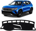 KUST Black Dash Cover for Volkswagen VW Taos 2022-2025 2026 Polyester Dashboard by KUST