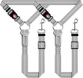 Seyezo Dog Car Seat Belt for Car, 2 Piece Set Retractable Dog Car Harness by Seyezo