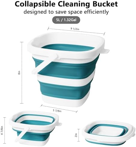 Collapsible Bucket, 1.32 Gallon 5L Small Mop Bucket - Image 2
