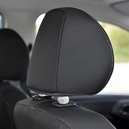 XINLIYA 4 Pack Car Headrest Collars, Bling Car Head Rest Collars Rings Decor - Image 4