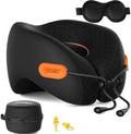 Ergonomic Travel Pillow, 100% Memory Foam Travel Neck Pillow by jiaao