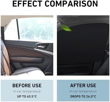 4 PCS Car Side Window Sun Shades, Sun Protection & Heat Blocking Shade - Image 6
