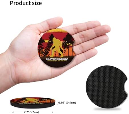 Believe in Yourself Anti-Slip Rubber Car Cup Mat - Image 4