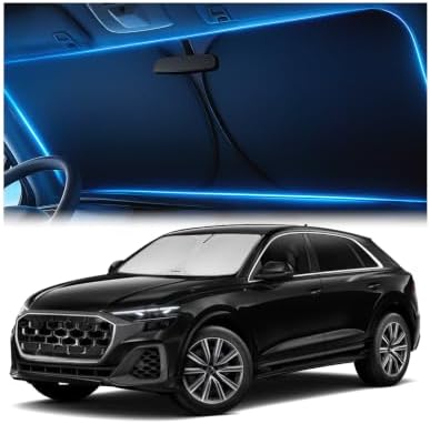 Magnelex Windshield Sun Shade for Audi Q8 2019-2026, Foldable Car Window by Magnelex