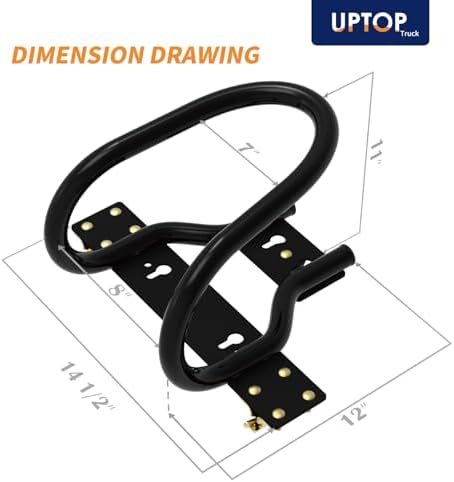 UPTOP 7" Motorcycle Wheel Chock Steel - Image 2