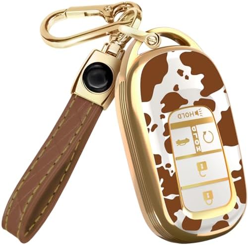 Lucrum Compatible with Honda Key Fob Cover & Keychain by Lucrum