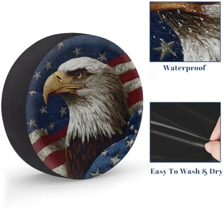 Flag Spare Tire Cover Waterproof Dust-Proof Spare Wheel Covers - Image 4