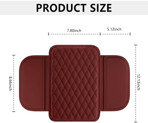 Stacool Upgraded Car Center Console Cover, Microfiber Leather Car Armrest Cover - Image 2