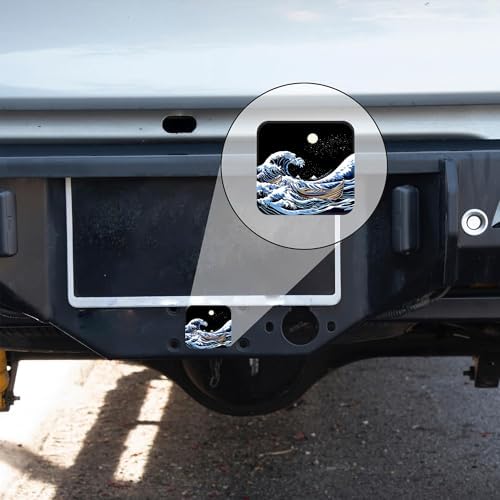 Japanese Wave Hitch Cover Fits for 2 Inch Hitch Small Wooden Boats Towing Hitch - Image 6