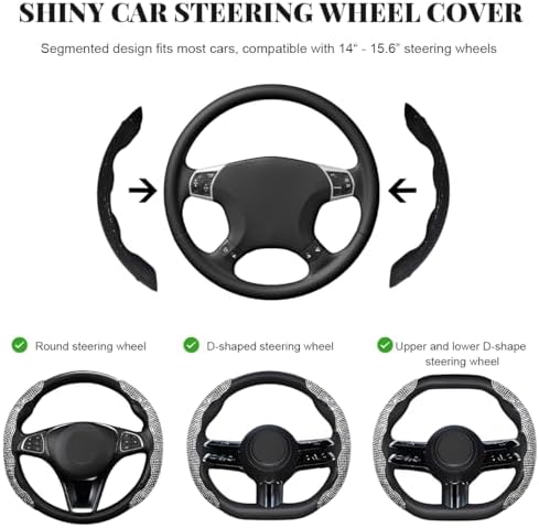 2 PCS Steering Wheel Cover, Segmented Car Wheel Covers - Image 2