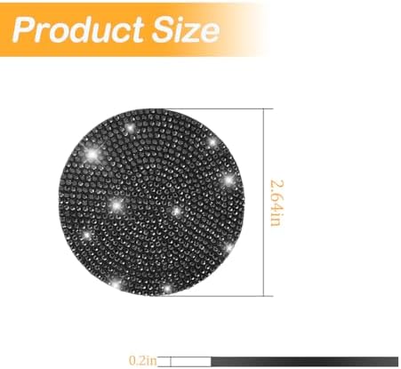 Osilly 2PCS 2.75 Inch Rhinestone Cup Holder Coasters - Image 2