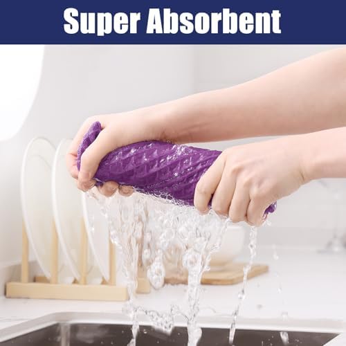 Homaxy Microfiber Waffle Weave Kitchen Towels, 6 Pack - Image 3