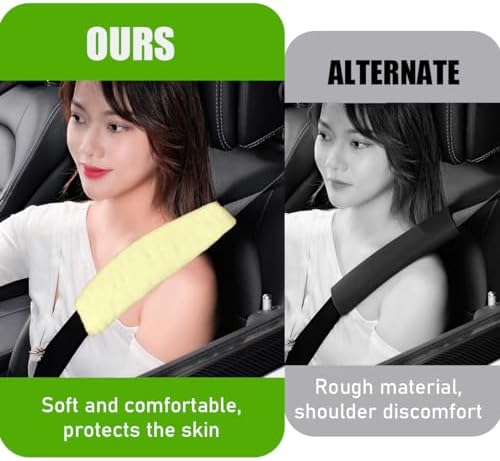 Yourkar 2 PCS Car Seat Belt Cover, Soft Auto Seatbelt Protector - Image 5