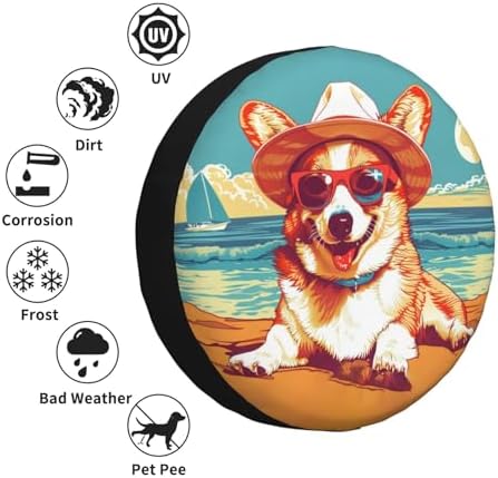 Funny Dog Spare Tire Cover Wheel Protectors - Image 5