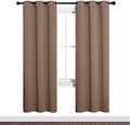 NICETOWN Blackout Window Curtains, 34 by 72-inch, Cappuccino by NICETOWN
