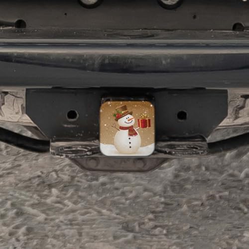 Swono Hitch Cover Snowman, Cute Christmas Snowman Gifts Box Winter Rubber 2 - Image 5