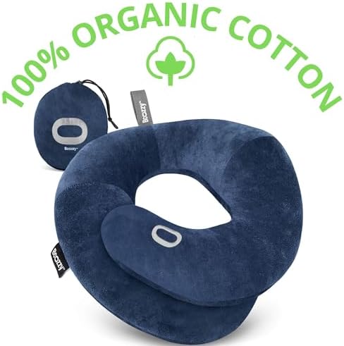 BCOZZY Organic Cotton Travel Neck Pillow - Image 2