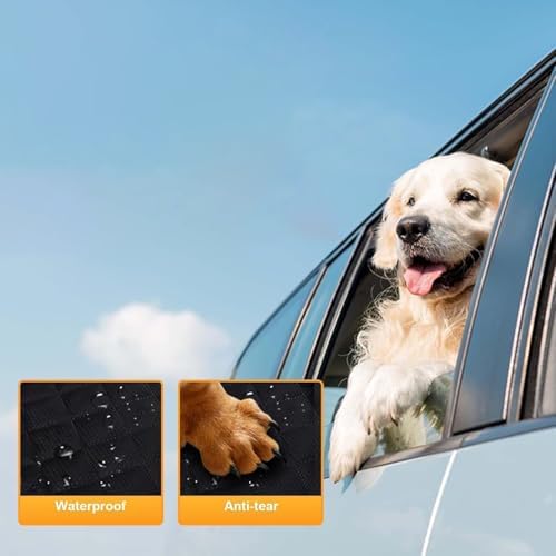Dog Car Seat Cover for Back Seat，Hard Bottom Back Seat Extender for Dog - Image 5