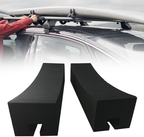 2 Pieces Car Top Kayak Carrier Kit Roof Rack Pads Soft Racks Deluxe Carrier EVA - Image 6
