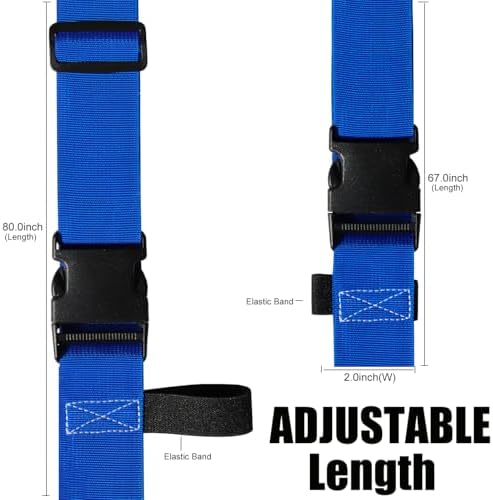 Luggage Straps for Suitcases TSA Approved-2 Pack Bright Personalized Luggage - Image 3