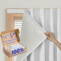 100% Blackout Adhesive Blackout Curtains- Self Stick Shades Window Blinds by Sovtfides