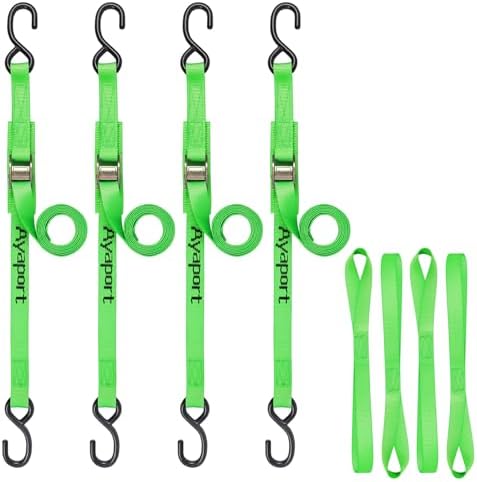 Ayaport Cam Buckle Tie Down Straps 10 feet, 4 Pack by Ayaport