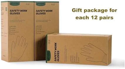 DULFINE Safety Work Gloves for Men & Women 12 Pairs, PU Coated White XXL - Image 5